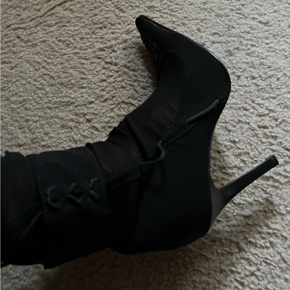Black Spring/Summer Over The Knee Boots - Picture 9 of 15